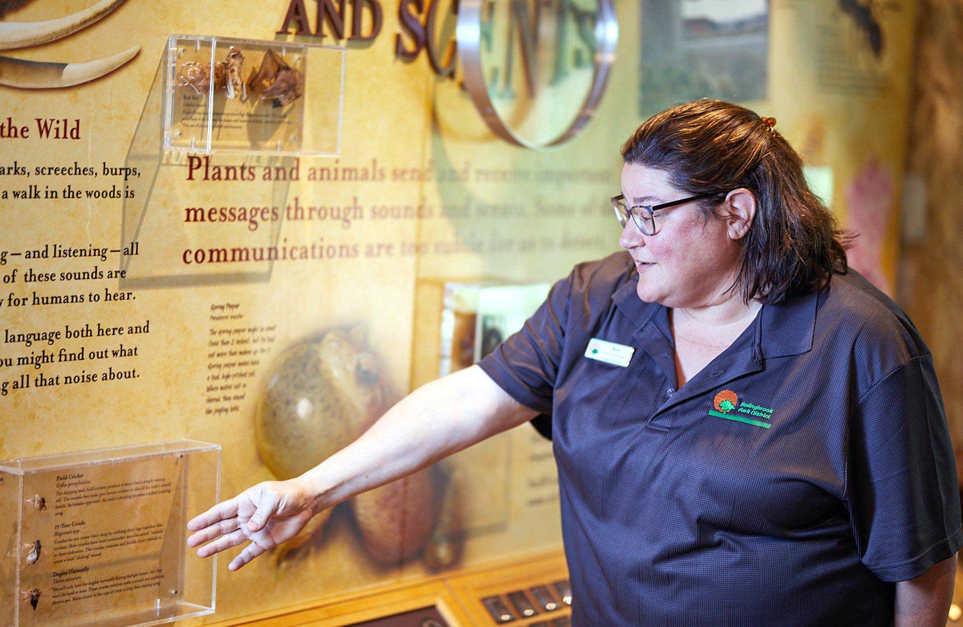 Bolingbrook Park District volunteer giving tour