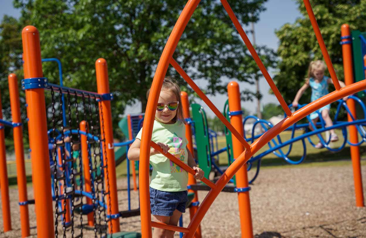 Child in playground